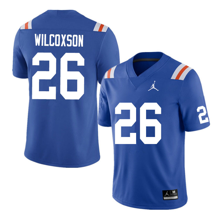 Men #26 Kamar Wilcoxson Florida Gators College Football Jerseys Sale-Throwback